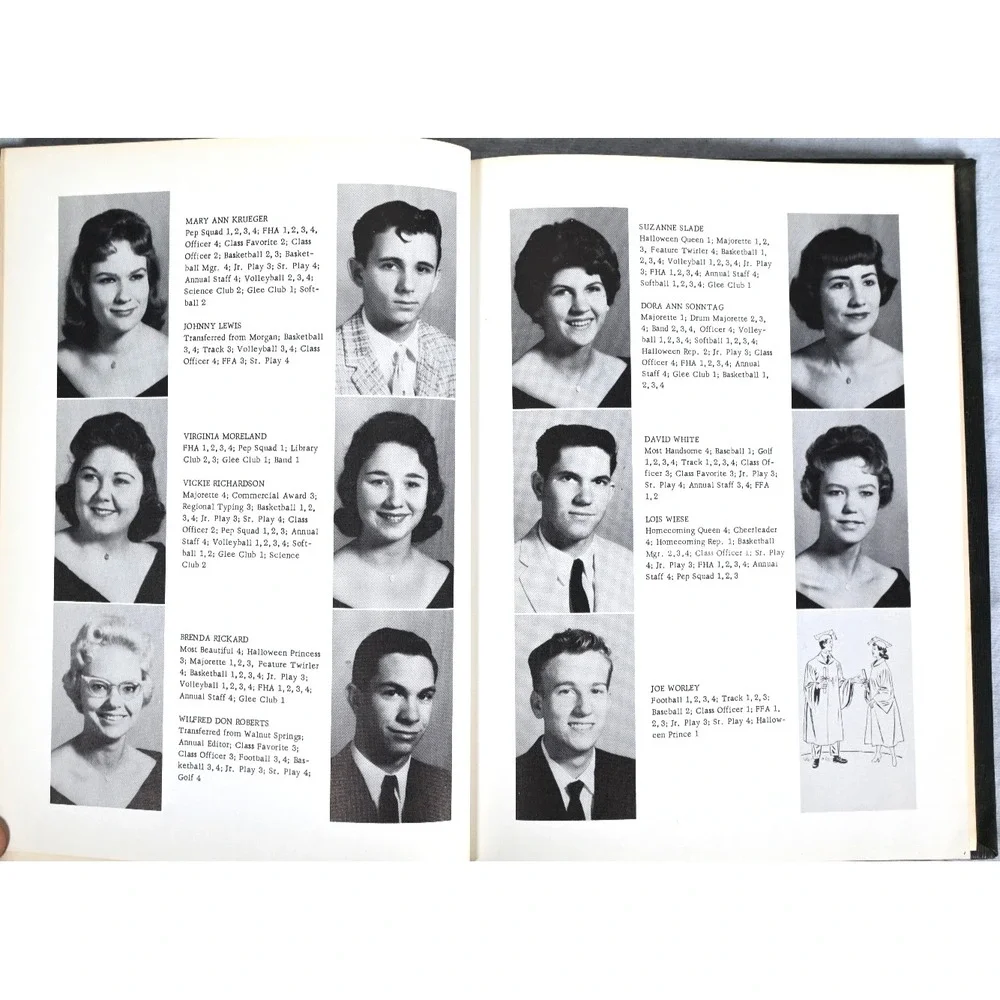 Meridian Texas Yellow Jacket 1961 School Yearbook Vintage Annual